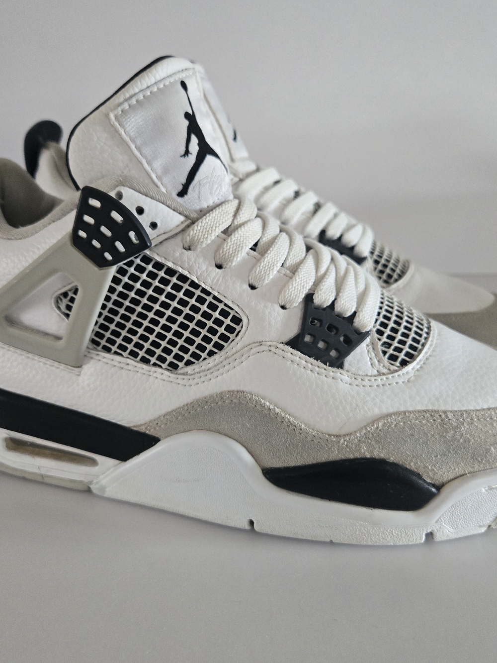 Jordan Men's White and Black Retro Sneakers